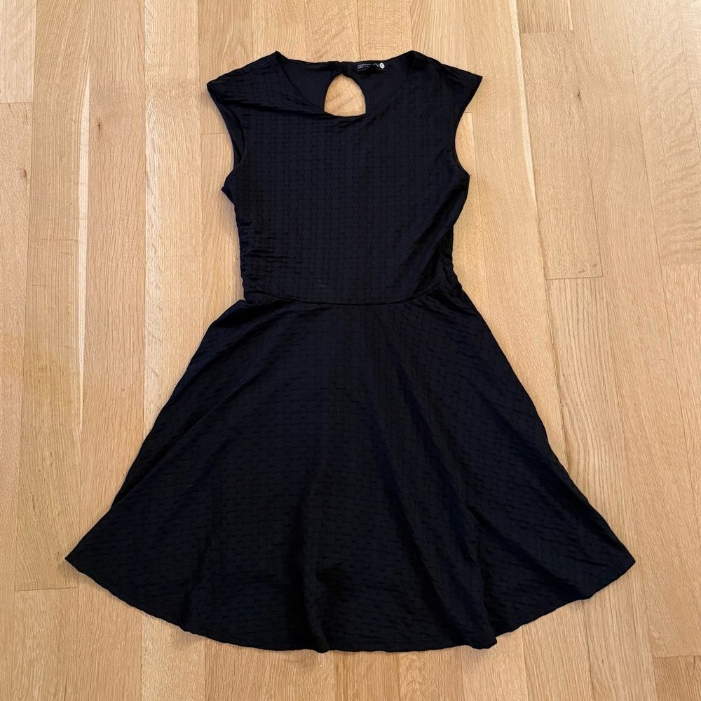 Cotton On Black Textured Mini Dress